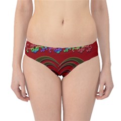 Red Heart Colorful Love Shape Hipster Bikini Bottoms by Nexatart