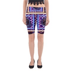 Abstract Sphere Room 3d Design Yoga Cropped Leggings