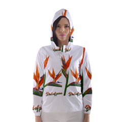 Bird Of Paradise Hooded Wind Breaker (women) by Valentinaart