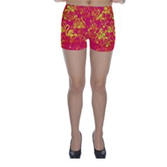 Flamingo Pattern Skinny Shorts by ValentinaDesign