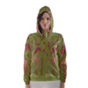 Abstract art Hooded Wind Breaker (Women) View1