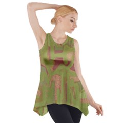 Abstract Art Side Drop Tank Tunic by ValentinaDesign