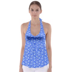 Roses Pattern Babydoll Tankini Top by Valentinaart
