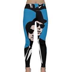 Blues Brothers  Classic Yoga Leggings by Valentinaart