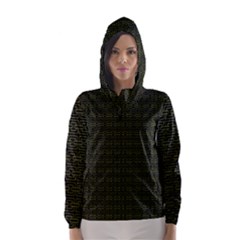 Pattern Hooded Wind Breaker (women) by ValentinaDesign