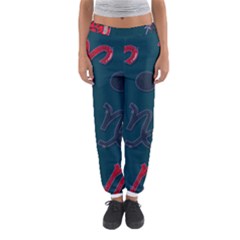 Zodiac Signs Planets Blue Red Space Women s Jogger Sweatpants by Mariart
