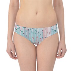 Vertical Behance Line Polka Dot Grey Pink Hipster Bikini Bottoms by Mariart