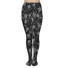 Floral Pattern Women s Tights by ValentinaDesign