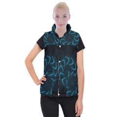 Background Abstract Decorative Women s Button Up Puffer Vest by Nexatart