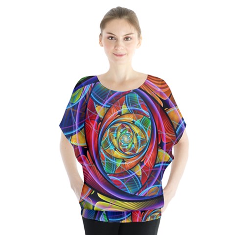 Eye Of The Rainbow Blouse by WolfepawFractals