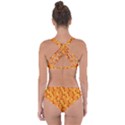 Honeycomb Pattern Honey Background Criss Cross Bikini Set View2