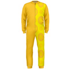 Cheese Background Onepiece Jumpsuit (men)  by berwies