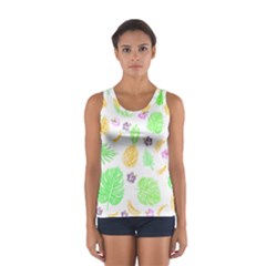 Tropical Pattern Women s Sport Tank Top  by Valentinaart