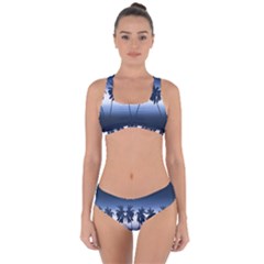 Tropical Sunset Criss Cross Bikini Set by Valentinaart
