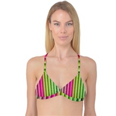 Vertical Blinds A Completely Seamless Tile Able Background Reversible Tri Bikini Top by Nexatart