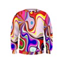 Colourful Abstract Background Design Kids  Sweatshirt View1