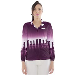 Chess Pieces Wind Breaker (women) by Valentinaart