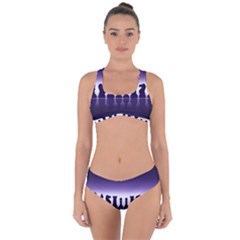 Chess Pieces Criss Cross Bikini Set by Valentinaart