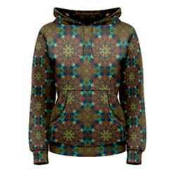 Seamless Abstract Peacock Feathers Abstract Pattern Women s Pullover Hoodie