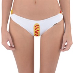 Hot Dog Buns Sate Sauce Bread Reversible Hipster Bikini Bottoms by Mariart