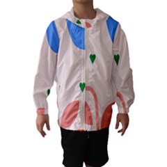 Lip Sexy Flower Tulip Heart Pink Red Blue Green Love Hooded Wind Breaker (kids) by Mariart