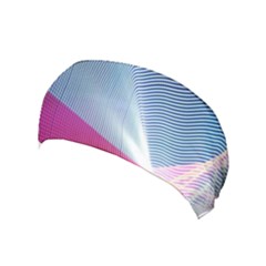 Light Means Net Pink Rainbow Waves Wave Chevron Red Yoga Headband