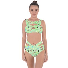 Summer Pattern Bandaged Up Bikini Set  by Valentinaart