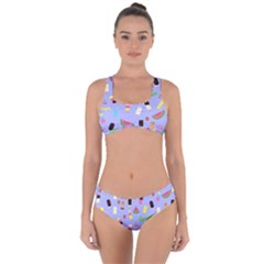 Summer Pattern Criss Cross Bikini Set by Valentinaart