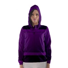 Board Purple Line Hooded Wind Breaker (women) by Mariart