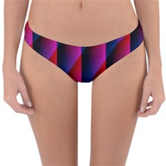 Photography Illustrations Line Wave Chevron Red Blue Vertical Light Reversible Hipster Bikini Bottoms by Mariart