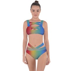 Rainbow Flag Simple Bandaged Up Bikini Set  by Mariart