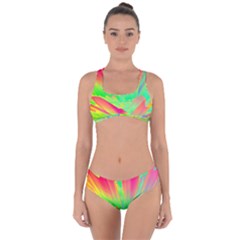 Screen Random Images Shadow Green Yellow Rainbow Light Criss Cross Bikini Set by Mariart