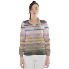 Shadow Faintly Faint Line Included Static Streaks And Blotches Color Wind Breaker (women) by Mariart
