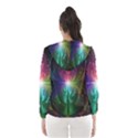 Anodized Rainbow Eyes And Metallic Fractal Flares Hooded Wind Breaker (Women) View2