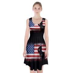 Honor Our Heroes On Memorial Day Racerback Midi Dress by Catifornia