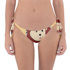 Happy Cartoon Baby Lion Reversible Bikini Bottom by Catifornia