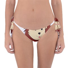 Happy Cartoon Baby Lion Reversible Bikini Bottom by Catifornia