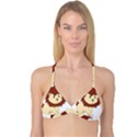 Happy Cartoon Baby Lion Reversible Tri Bikini Top View1