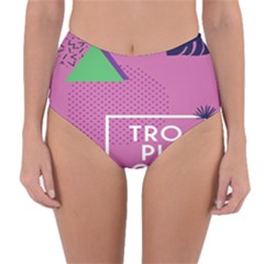 Behance Feelings Beauty Polka Dots Leaf Triangle Tropical Pink Reversible High-waist Bikini Bottoms by Mariart