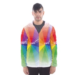 Colour Value Diagram Circle Round Hooded Wind Breaker (men) by Mariart
