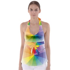 Colour Value Diagram Circle Round Babydoll Tankini Top by Mariart