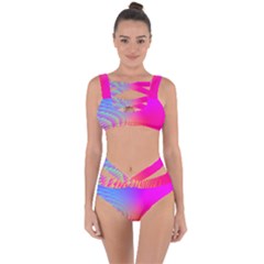 Light Aurora Pink Purple Gold Bandaged Up Bikini Set  by Mariart