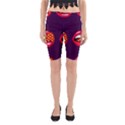 Lip Vector Hipster Example Image Star Sexy Purple Red Yoga Cropped Leggings View1