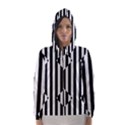 Optical Illusion Inverted Diamonds Hooded Wind Breaker (Women) View1