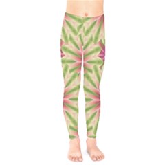 Digital Blossoms Girls  Leggings  by SandyRichter