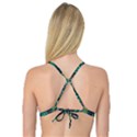 Peacock Throne Flower Green Tie Dye Kaleidoscope Opaque Color Reversible Tri Bikini Top View4