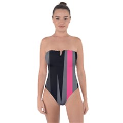 Hot Paint Tie Back One Piece Swimsuit by TRENDYcouture