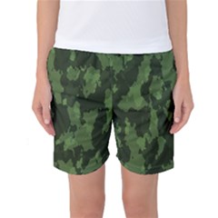 Camouflage Green Army Texture Women s Basketball Shorts by BangZart