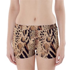 Animal Fabric Patterns Boyleg Bikini Wrap Bottoms by BangZart