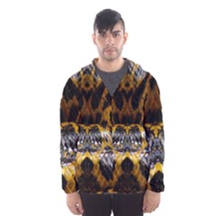 Textures Snake Skin Patterns Hooded Wind Breaker (men) by BangZart